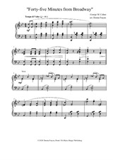 Forty-five Minutes from Broadway, arranged for piano by Dennis Frayne
